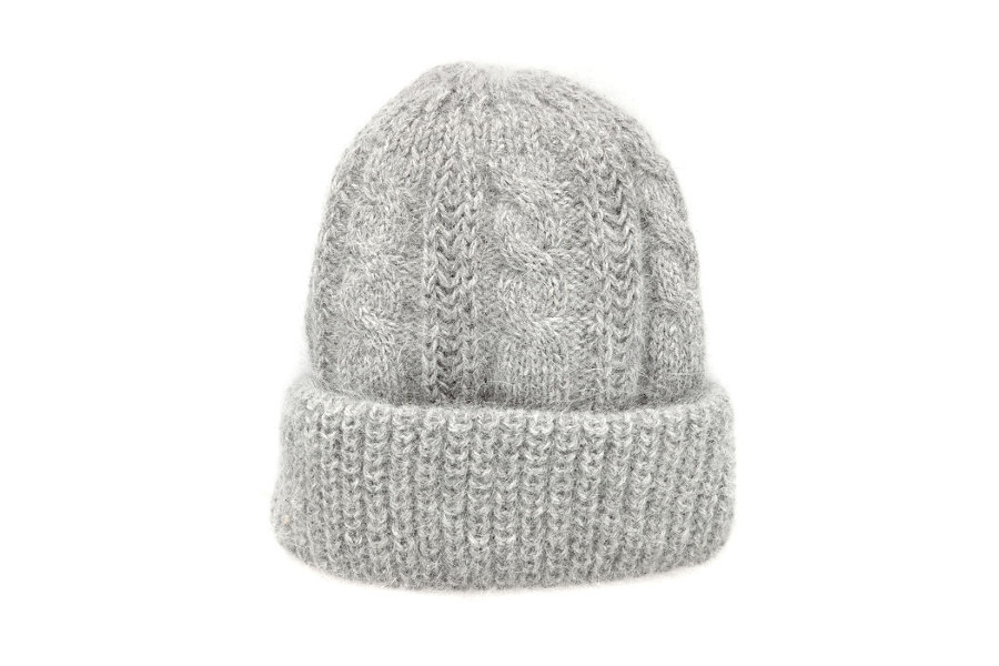 NonnaBeanie Angora Grigio