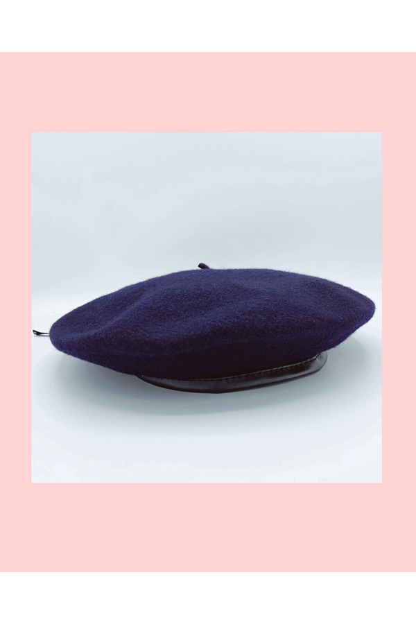 basco nina blu con bordo