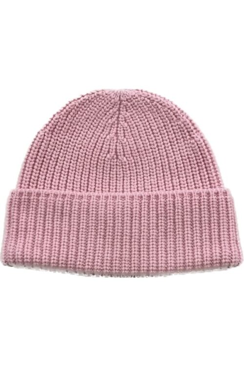 CLASSIC BEANIE MERINO WOOL AND CHACHEMIRE - PINK