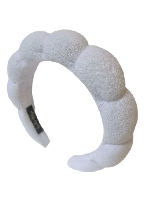 CLOUD HEADBAND IN WHITE SPONGE