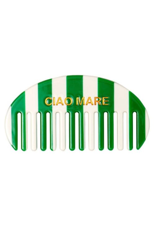 Pettine Ciao Mare Green White