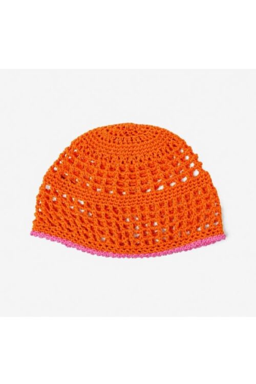 ZUCCOTTO CROCHET HAT MESH ORANGE