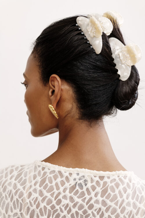 SHELL HAIR CLAW IVORY- MOLLETTONE PER CAPELLI